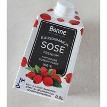 [본네] 프리미엄 로즈힙 퓨레 주스[원산지:핀란드산(Bonne)], 500ml, 2개