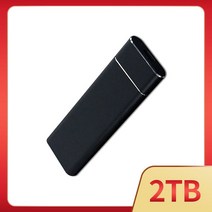 휴대용 M.2 SSD 1 테라바이트 HD 외장 솔리드 스테이트 하드 드라이브 USB3.1 고속 유형-C 저장 장치 노트, 09 Black 2TB