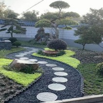 마당 조경석 정원 디딤석 잔디 디딤돌 화강암 바닥돌 안뜰 인테리어 데코 전원주택 발판 다리, N, 직경 60cm, 1개