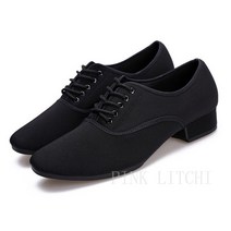 [PINK LITCHI]남성 댄스화 슈즈 볼룸댄스 모던댄스화 사교댄스화 LTT111, 245, 블랙