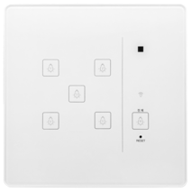 고콘 IoT 스마트 스위치 전등 터치 자동 스케줄 5구 화이트, IoT팝 5구 스위치