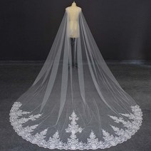 웨딩볼레로 드레스볼레로 드레스숄 실제 사진 긴 레이스 웨딩 케이프 3.5 미터 볼레로 화이트 보리