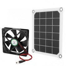 6V 10W 야외 태양 전지 패널 전원 팬 미니 인공 호흡기 배기 USB 온실 RV 개 치킨 하우스 충전, 한개옵션0