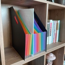스탠드형 아코디언 파일박스 서류꽂이 정리함 13칸, 단품