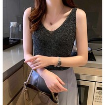 브이넥 글리터 펄나시티