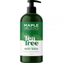 메이플 홀리스틱 하이드레이팅 샤워 젤 여성 남성용 티트리 오일 바디 워시 건성 피부 비누