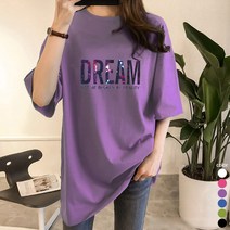 [오늘발송] 스타일아유 여성용 빅레터링 오버핏 반팔 티셔츠 [AYG6TS455A]