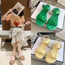 슬링백 샌들 여자 낮은 굽 육아맘 여름 발편한 볼넓은 성수동 임산부 토끼털 앞막힌 수제화 스크립 뒷리본 샘플세일 메이