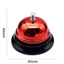 스마트 보안 초인종 호출벨 알림벨 85mm 주방 호텔 데스크 카운터 리셉션 크리스마스 벨 레스토랑 바 링거 콜 벨 서비스 링 홈 레스토랑 식사 벨 12, 빨간색