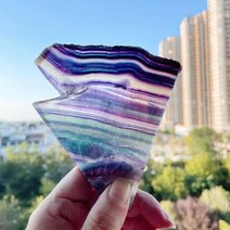 스톤 천연자수정원석 크리스탈 천연 원석 슬라이스 원산지 미네랄 쥬얼리 힐링 풍수 요술 홈 데코 스피릿, 1PC 250g