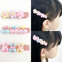 오로라 꽃 체리 토끼 집게핀 모음 인기헤어핀 큐티핀