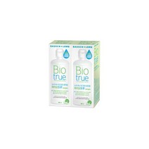 바슈롬렌즈 세척액 바이오트루 300ml 2개, 바슈롬렌즈 세척액 바이오트루 3