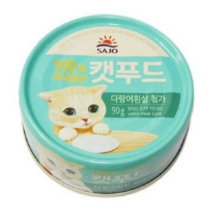 사조 캣푸드 간식캔 생선, 다랑어흰살, 5개입