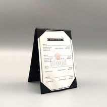 [을지메뉴] 프린트디자인 테이블텐트_지레자 메뉴꽂이 중
