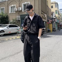 남성 멜빵바지 점프슈트 여름 시즌 점프수트