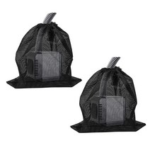 FT HITA 펌프 배리어 백 40.6 x 30.8cm(16.2 x 12.2인치) 드로스트링 연못 메시 펌프 필터 백 연못 바이오 필터 수족관 여과 및 야외 수영장 미디어 백(