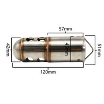 오토바이 배기 파이프 레이싱 탈출 moto muffler for 흙 자전거 카페 레이서 cb150r pcx 125 fz6 z750 z900 mt07 mt09 g310gs nvx12, db 킬러 c-51mm