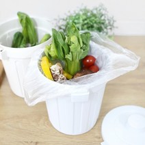 소형 음식물쓰레기통 1L봉지 사이즈 냄새차단 밀폐형뚜껑 날파리방지 커버 휴지통, 그레이