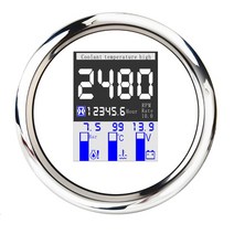GPS측량기 85mm 4 인 1 5 6 GPS 속도계 타코미터 연료 레벨 수온 오일 압력 알람 기능 게이지, [03] 4 in 1 RPM WS, 03 4 in 1 RPM WS