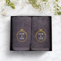 송월타올 결혼 결혼식 웨딩 답례품 수건 인쇄무료, 1개, 06. 40수 170g 13칼라 - 브라운