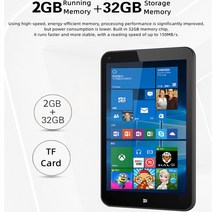 아이 태블릿 미니 노트북 8 인치 Windows10 TF 카드 와이파이 블루투스 슬림 편리한 엔터테인먼트 포켓 인텔 아톰, [03] 4GB 64GB, [03] UK, [01] black, 64GB