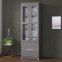 600 2단서랍 키큰주방수납장 그릇장 다용도장 부엌장 키높은장, 화이트