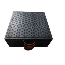 크레인 발판 받침대 패드 작업 펌프카 고가 사다리차, 500x500x60