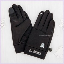 화이트 런 스마트 터치 자전거 장갑 블랙 Ce0 아동 유아 어린이 겨울 털 니트 손가락 스키 따뜻한 편한 심플 데일리 보온 방풍 방한 혹한기