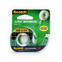 3M 매직 테이프 본품 122A 18mm x 16m, 1개