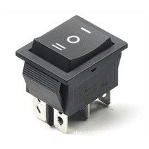 농업 기계 텃밭 도구 농기구1pc diy 로커 스위치 전원 스위치 보트 3 위치 6pin 버튼 램프 조명으로 래칭 kcd4 16a 250vac20a 125vac, 검은 색