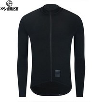 자전거의류 바람막이 져지 사이클 자켓 YKYWBIKE 겨울 열 양털 남자 사이클링 긴 소매 자전거 의류 블랙 재킷