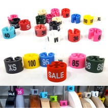 (주)광전디앤씨 옷걸이 사이즈링(50개묶음), 50개, 사이즈(영문) M