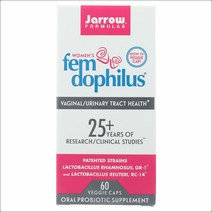 자로우 포뮬러스 펨 도피러스 여성 프로바이오틱스 유산균 50억 CFU 60 베지캡슐, 1개, 기본