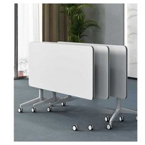 사무실 테이블 세미나 데스크 롱 접이식 테이블, 100x40 (    25MM 데스크탑)