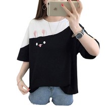 리더스타 여성티셔츠 여성반팔티 루즈핏 반팔 티셔츠 반소매