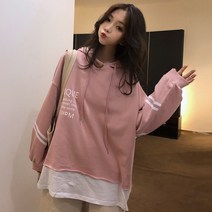 오버핏 후드티 김고은 유미의세포들 스타일 대학생 중학생 티셔츠 따뜻한 겨울 맨투맨