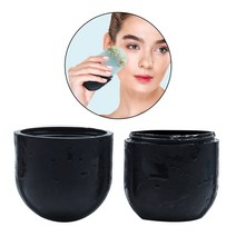 2 피스 아이스 마사지 컵 콜드 마사지 롤러 도구 근육 경련 통증 완화를 위한 근육 콜드 테라피를 위한 동, 01 Black