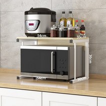 주방선반 주방 캐비닛 연회석테이블 더블층 가정용품 대전 테이블위 양념통선반 다층 전자레인지 오븐 수납선반, T17-(호화 서랍식)북유럽블루 소나무+화이트수납대