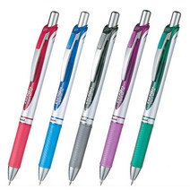 펜텔 에너겔 노크식 중성펜 젤펜 볼펜 BL-77, BLN105-E 브라운 0.5mm