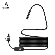 스마트폰 내시경 카메라 배관 누수 초소형 와이어 탐지기 핸드폰 5.5 Mm IP67 Waterproof Mobile Phone Endoscope Camera 6 LEDs Adju, [01] 1M