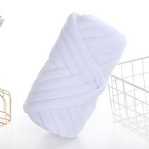 걸스코코 자이언트얀 일반얀 벨벳얀 미니백 가방만들기 DIY 망고실 가방 실 뜨개실, 화이트, 500g-일반