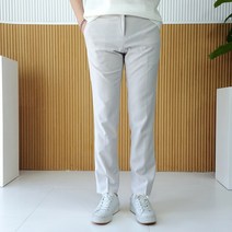 남자 여름 10부 폴리 스판 기본 슬랙스