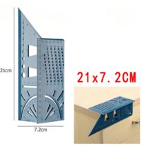 목공 집진기 목공용집진기목공 각도 자 다기능 스크라이빙 45 ° 90 가이드 규칙 3D 정지 유형 게이지, 02 Green