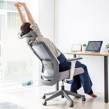 일본 산 산업 리프트 컴퓨터 의자 회의실 홈 학생 등받이 팔걸이 인체 공학, [01] SNC-ASNET8GY 라이트 그레이, [01] 나일론 발, [01] 리프팅 팔걸이