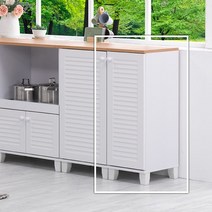 [천삼백케이] [도도] 그린치 낮은 틈새수납장 300, 화이트