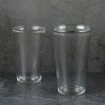 카페 강화 유리컵 (2사이즈) 아메리카노잔 아이스잔, 380ml