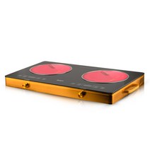 Yanyu 고출력 2레인지 전기도자기 가정용 다기능 광파 인덕션 3500W R.8088, 오렌지/R.8088