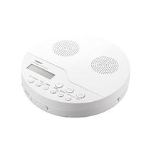 로지텍 스피커 탑재 휴대용 CD 플레이어 리스닝・어학 학습 클립 리모컨 첨부 LCP-PAPS02WHLWD