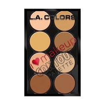 L.A. Colors I Heart 메이크업 컨투어 팔레트 미디엄부터 다크까지 29.5g(1.04온스) L.A. COLORS 스토어 방문하기, 1.04 Ounce (Pack of 1), 라이트에서 미디엄