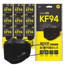 케어온 베이직 국산 방역 마스크 KF94 대형 (블랙) 30매 X 2박스